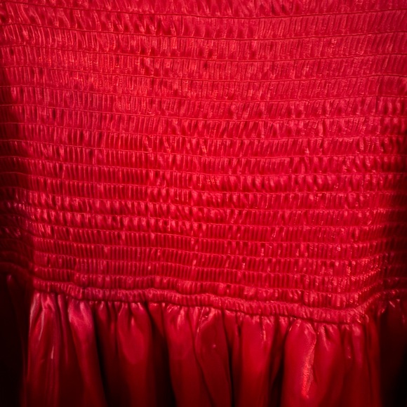 Chic Scarlet Puff Sleeve Baby Doll Mini Dress NWT 👠 - Picture 10 of 11